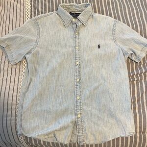 Polo by Ralph Lauren Men's Light Blue Shirt